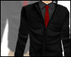 Black Jacket. Red Tie