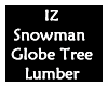Snowglobe Snowman Lumber