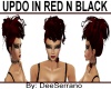 UPDO IN RED N BLACK