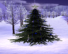 Christmas Tree Blue/Silv