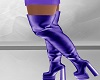 Purple high thigh boots