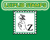 Sign Language Z Stamp
