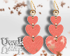 Heart Salmon Earrings