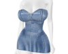 Short denim dress