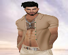 sexy tan top w/ necklace