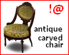 !@ Antique carved chair