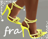 Delia yellow heels