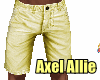 AA Yellow Long Shorts