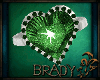[B]green glitter ring