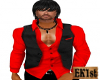 Red Shirt Black Vest