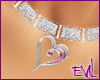 [EM]Silver Heart Necklac