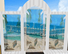 beach mural & pillars