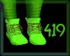 419 Green B Fly Boots