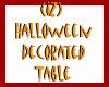 Halloween Decor Table