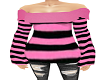 A's striped sweater