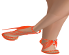 Fancy Orange Heels
