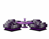 Purple Leopard Table Set