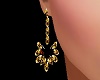 ~CR~Gold & Black Earring
