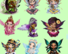 Cute fairy stickers