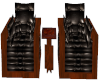 Leather Duo Chairs