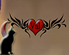 Val heart back tattoo