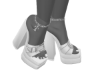 ZA. White Beary Heels