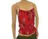 Red Floral Tank top