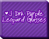 *J Dk purple leopard gla