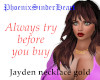 Jayden necklace gold