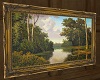 Antique Lake Painting
