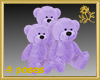 Purple Teddy Family