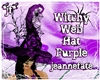 *jf* Witchy Web Hat Purp