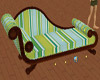 Striped Chaise Lounge