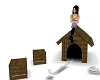 Anmtd DOG HOUSE / KENNEL