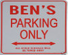 Ben's Parking Sticker