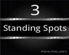 3 Standing Spots