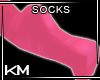 +KM+ Socks Pink