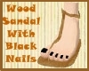 Wood Sandal with Nails
