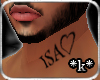 *k* Isa neck tattoo