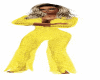 Yellow Lace Pantsuit