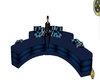 Blue Butterfly Couch