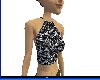 [KK]Blk/white halter-F