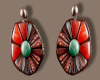 Coral & Jade Earrings