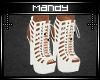 Tiber White Heels