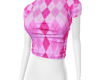 Barbie Pink Plaid Top