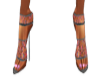 chrome&pink gem heels