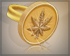 !!! Weed Gold Ring