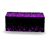 Black/purple block seat