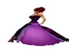 Purple/Rose Acc. Gown