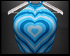 Hearts Blue Top
